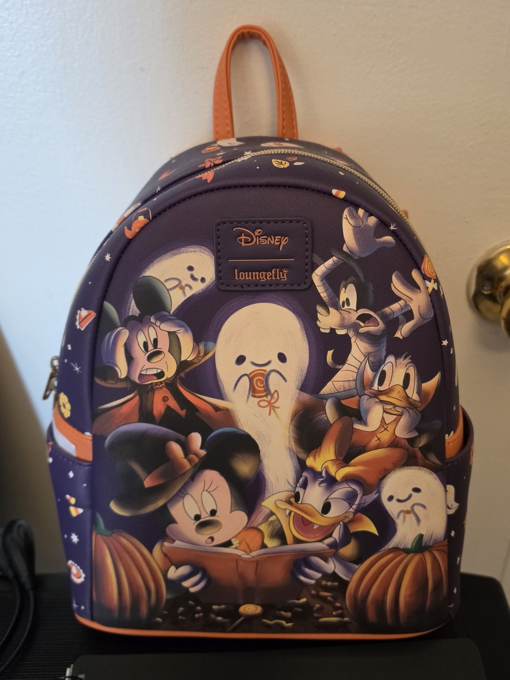 Loungefly Kids Halloween Mini Backpack - Purple & Orange